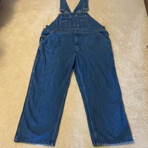 Big Smith Men's Blue Denim Overalls size 42x30